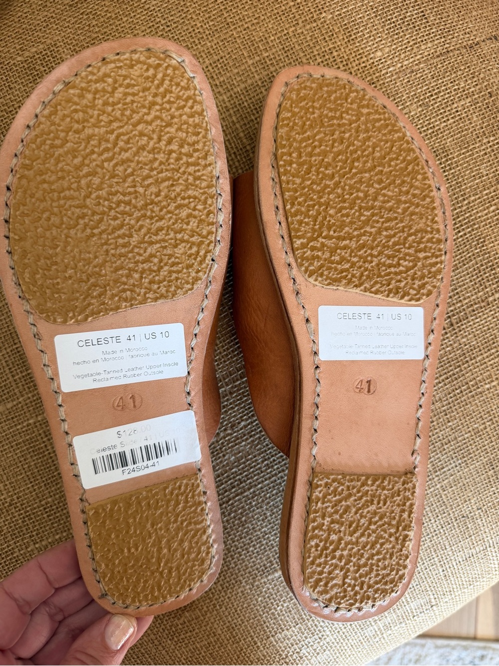 Celeste Brown Leather Sandals Minda Size 41, Women’s 10 NWT - Picture 5 of 6